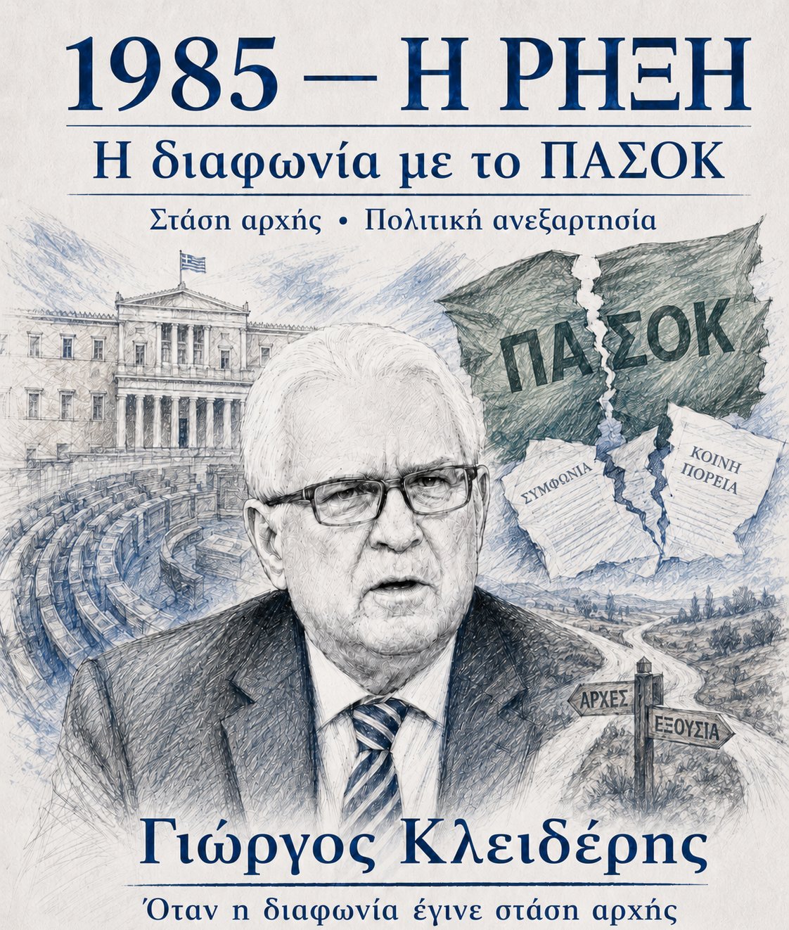 1985 — ἡ ρήξη μὲ τὸ ΠΑΣΟΚ