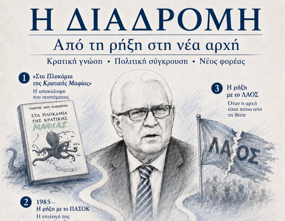 Ἡ διαδρομὴ τοῦ Γιώργου Κλειδέρη: ἀπὸ τὴ ρήξη στὴ νέα ἀρχή